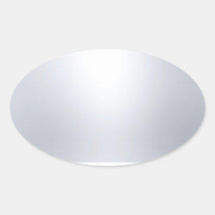 Silver Look Blank Template Elegant Glamour Trendy Oval Sticker