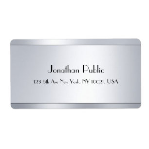 Silver Look Elegant Script Glamour Modern Template