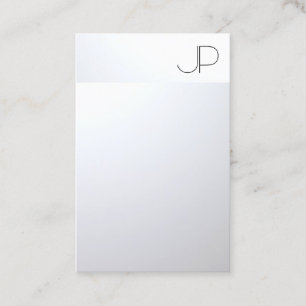 Silver Look Professional Modern Elegant Template Business Card