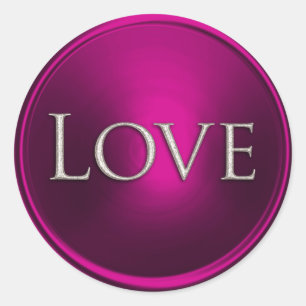 Silver Love Envelope Seal