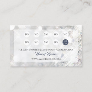 Silver Loyalty Rewards Card