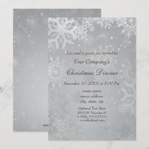 Silver Magical Corporate Holiday party Invite