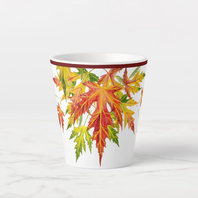 Silver Maple on a Small Latte Mug (Front)
