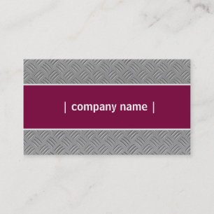 Silver Maroon Custom Elegant Business Card
