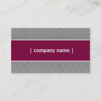 Silver Maroon Custom Elegant Business Card