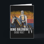 Silver Mask King Baldwin Iv Golden Mask Medieval A Card<br><div class="desc">Silver Mask King Baldwin Iv Golden Mask Medieval Art</div>