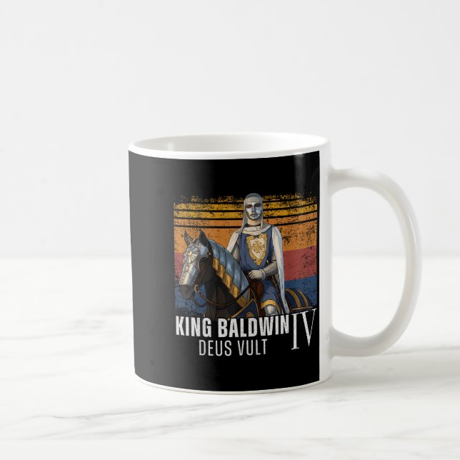 Silver Mask King Baldwin Iv Golden Mask Medieval A Coffee Mug (Right)