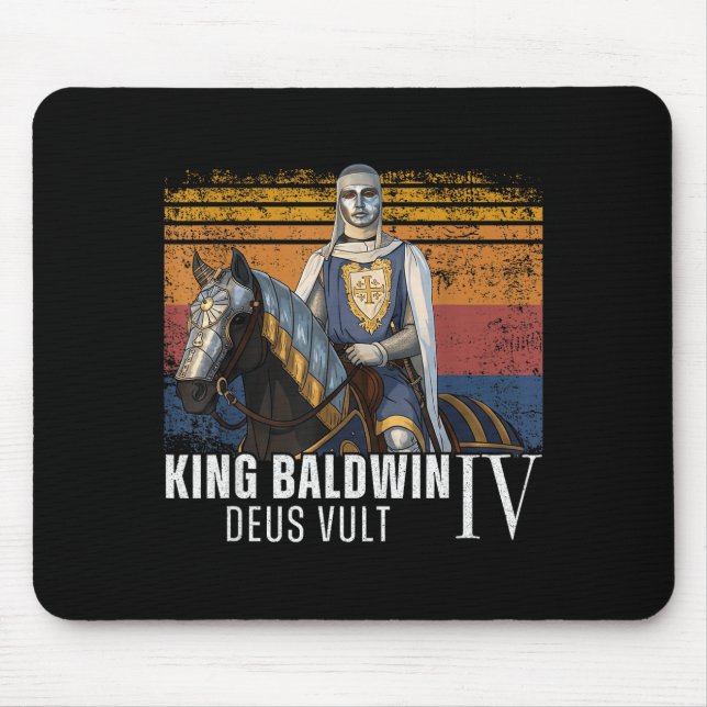 Silver Mask King Baldwin Iv Golden Mask Medieval A Mouse Mat (Front)