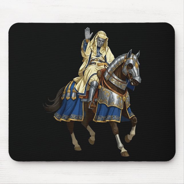 Silver Mask King Baldwin Iv Golden Mask Medieval A Mouse Mat (Front)