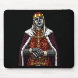 Silver Mask King Baldwin Iv Golden Mask Medieval A Mouse Mat