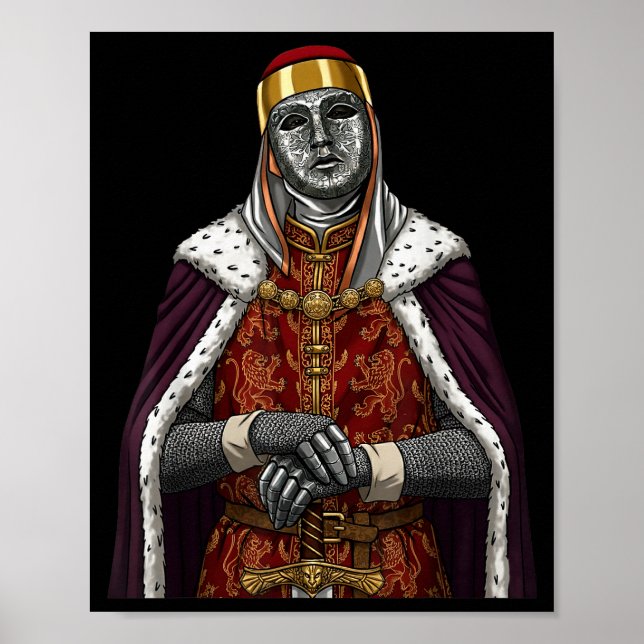 Silver Mask King Baldwin Iv Golden Mask Medieval A Poster (Front)