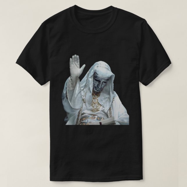 Silver Mask King Baldwin Meme | Crusader Vibes T-Shirt (Design Front)