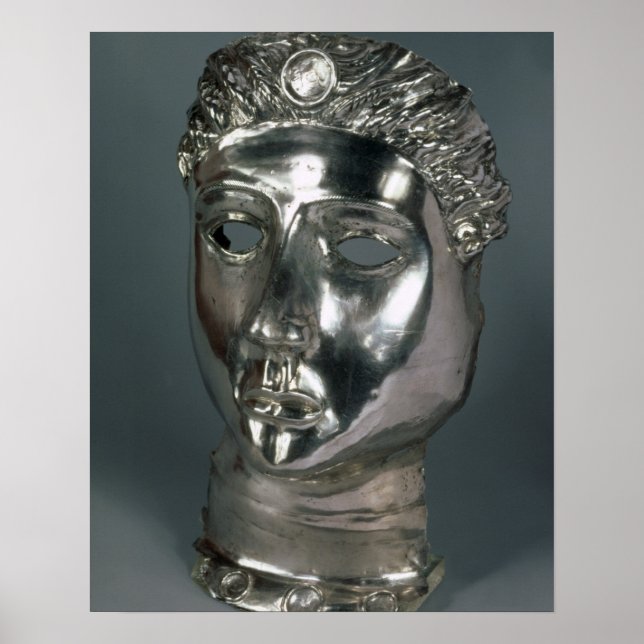 Silver mask, Roman, 1st half of 3rd century AD (si Poster (Front)