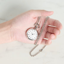 Silver Matellic Necklace Watch for woman gifts