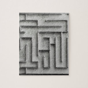 Silver maze jigsaw puzzle