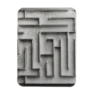 Silver maze magnet