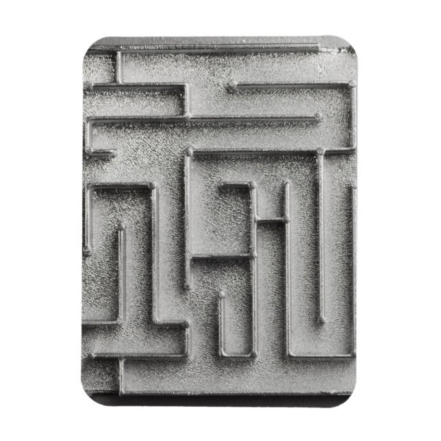 Silver maze magnet (Vertical)
