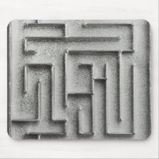 Silver maze mouse mat