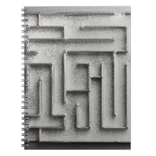 Silver maze notebook