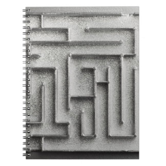Silver maze notebook