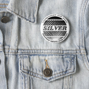 Silver medal, 2nd place winner  3 cm round badge