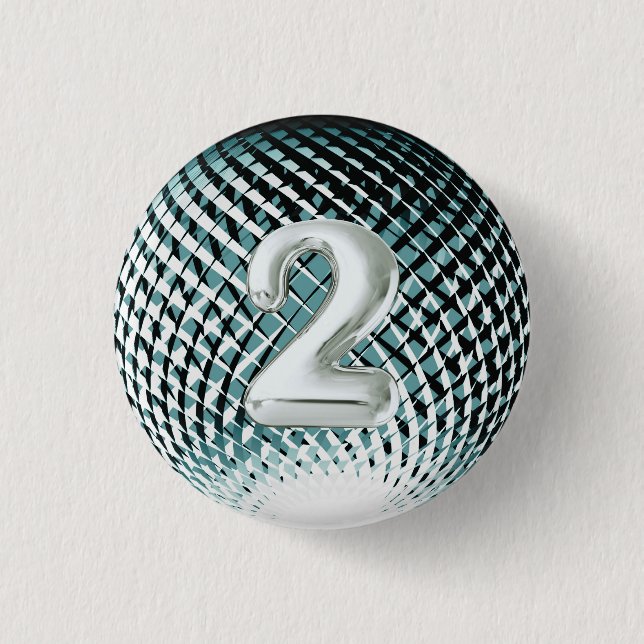 Silver medal, 2nd place winner Sticker 3 Cm Round Badge (Front)