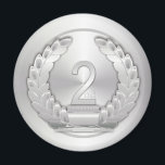 Silver Medal Magnet<br><div class="desc">Second Place "silver medal" magnet is perfect for teachers who want to reward their students for academic achievements or for coaches of young children in sporting events or even just for parents who want to grade their children's chores around the house. It features the number 2 on a podium surrounded...</div>