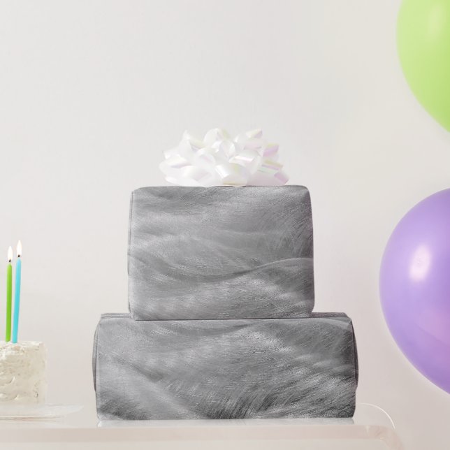 Silver Metal Abstract   Wrapping Paper (Party Gifts)