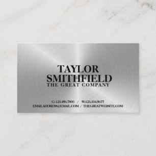 Silver Metal Business Card