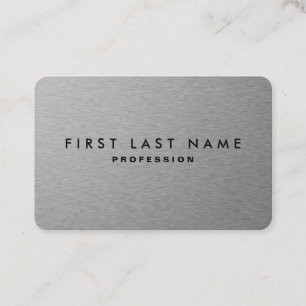 SILVER METAL BUSINESS CARD