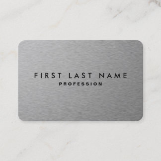 SILVER METAL BUSINESS CARD