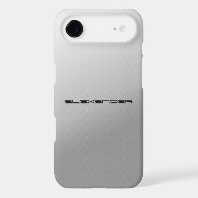 Silver Metal Customised iPhone 6 case covers (Back)