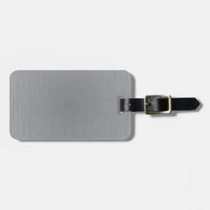 Silver Metal Look Luggage Tag