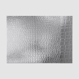Silver Metal Look Snakeskin Metallic Tissue Paper