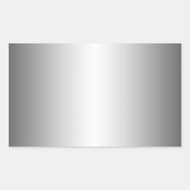 Silver Metal Look Sticker (Front)