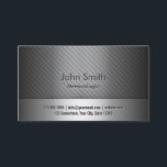 Silver Metal Meteorological Business Card<br><div class="desc">Silver Metal Meteorological Business Card.</div>