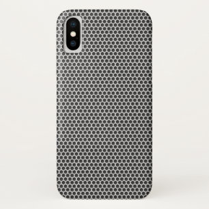 Silver Metal Screen Pattern iPhone X Case
