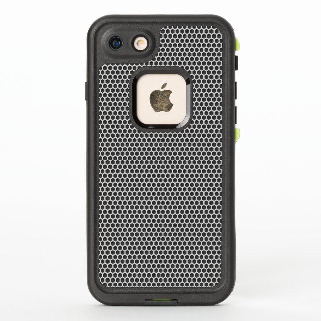Silver Metal Screen Pattern LifeProof iPhone Case (Back)