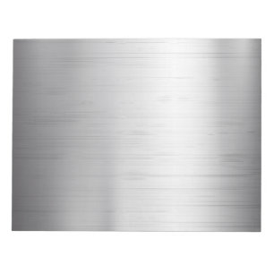 Silver metal texture notepad