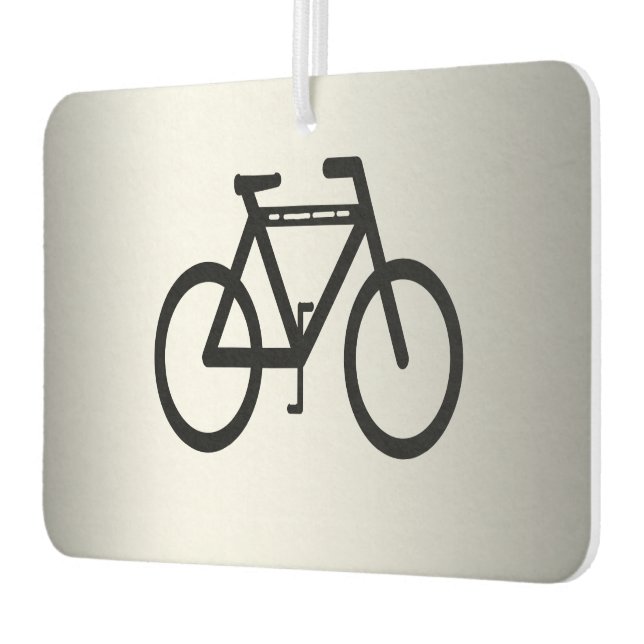 Silver Metallic Cycling Air Freshener (Left)