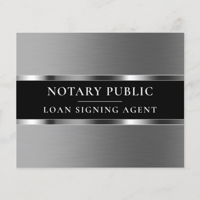 Silver metallic elegant flyer  (Front)