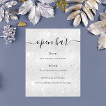 Silver metallic glitter sparkles budget bar menu<br><div class="desc">Please note that this menu is on flyer paper and very thin. For thicker menus (same design) please visit our store. 

A faux silver looking background decorated with faux glitter,  sparkles.  With the text: Open bar. Personalise and add your bar menu.</div>