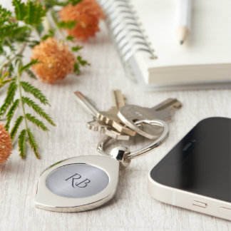 Silver Metallic Keychain