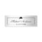 Silver Metallic Look Graduation Name Card Namecard