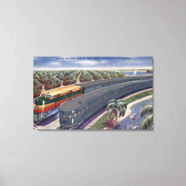 Silver Meteors "Seaboard" in Florida Highlands Canvas Print (Front)