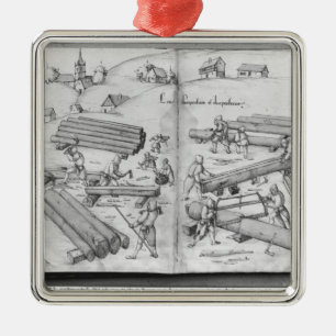 Silver mine of La Croix-aux-Mines, Lorraine Metal Tree Decoration