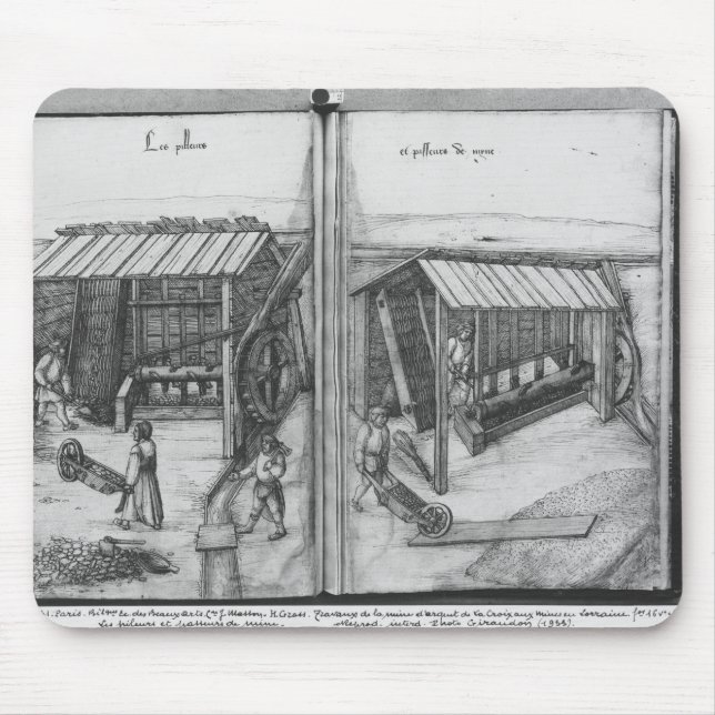Silver mine of La Croix-aux-Mines, Lorraine Mouse Mat (Front)