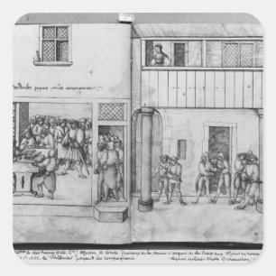 Silver mine of La Croix-aux-Mines, Lorraine Square Sticker