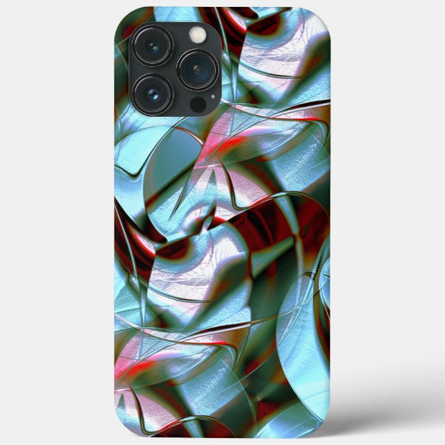 Silver mint in abstract shapes and grainy texture  Case-Mate iPhone case (Back)