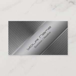 Silver Modern Business Card